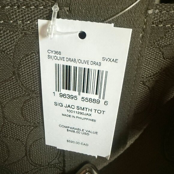 coach Smith Tote Bag In Signature Jacquard cy368 - Picture 5 of 5